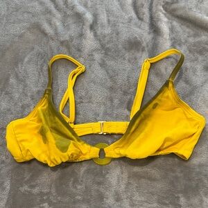 wild fable Yellow Ring-Front Bralette